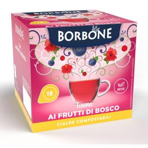 Caffè Borbone Tisana Frutti di Bosco | 18 Cialde ESE Compostabili