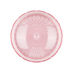 Alzata per Dolci in Vetro Rosa con Campana | Design Italiano 2