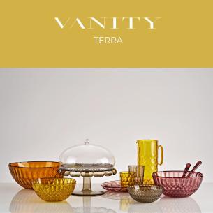 Guzzini Vanity Posate Insalata Caramel in Cristallo Acrilico Bio-based 2