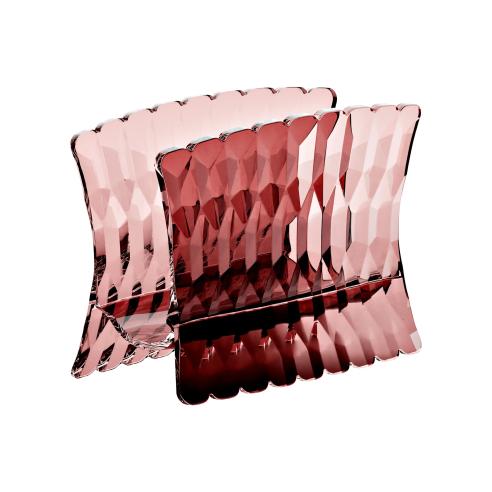 Guzzini Portatovaglioli Verticale Vanity Mauve in Cristallo Acrilico Bio-based