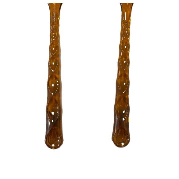 Guzzini Vanity Posate Insalata Caramel in Cristallo Acrilico Bio-based