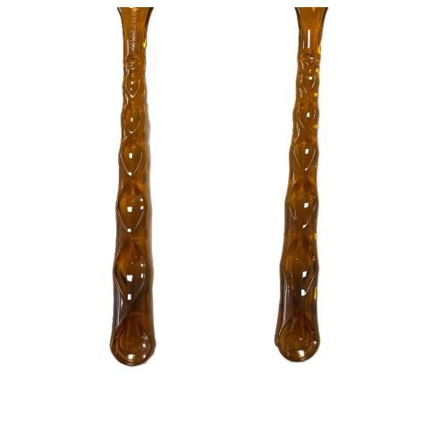 Guzzini Vanity Posate Insalata Caramel in Cristallo Acrilico Bio-based