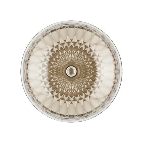 Guzzini Alzata con Campana Vanity in Cristallo Acrilico Bio-based Smoke Ø30 H27.7 cm