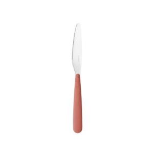 Coltello acciaio Guzzini manico terra cotta