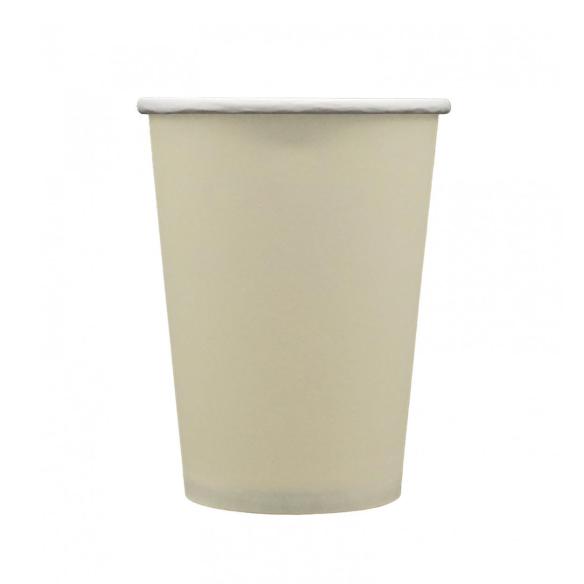 Bicchieri Carta Qui Party 250ml Tortora - 15 Pezzi | Feste & Eventi