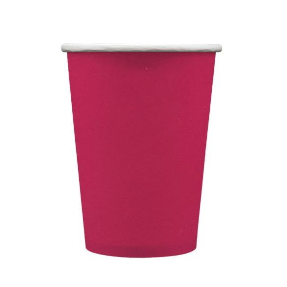 Bicchieri Carta Monouso Magenta 250ml Qui Party 15pz