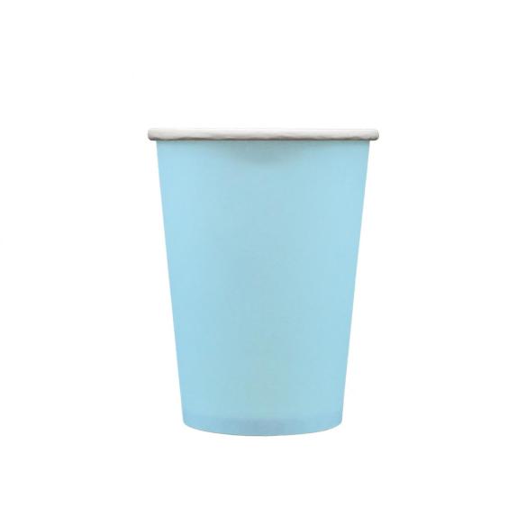 Bicchieri Carta Celeste 250ml Qui Party - 15 pz