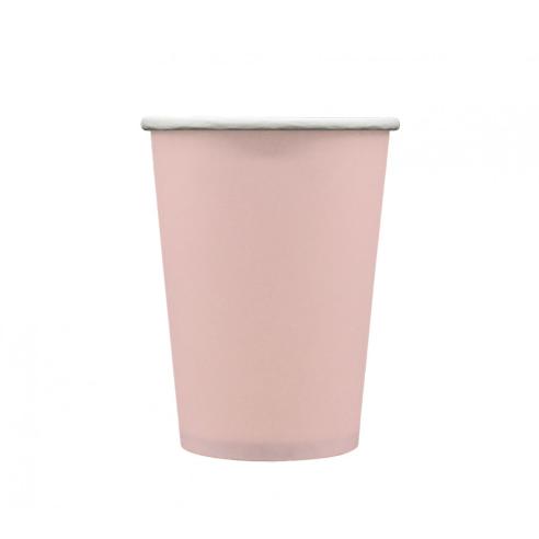 Bicchieri Carta Monouso Rosato 250ml - Qui Party 15 pz