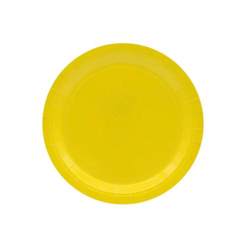 Piatti Monouso Gialli Qui Party Ø18cm - 15 pezzi