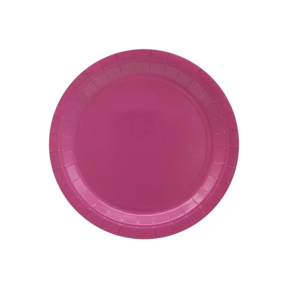 Piatti in Carta Monouso Qui Party 18cm Malva - 15pz