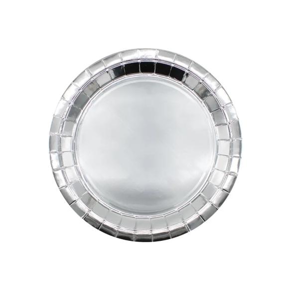 Piatti Argento Monouso 18cm Qui Party - 15 Pezzi | Feste & Eventi