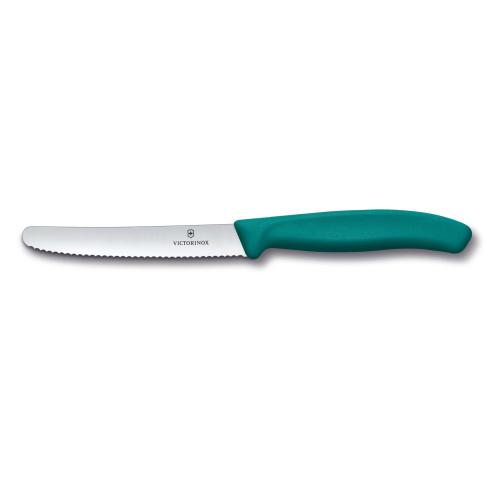 Victorinox Coltello Tavola Swiss Classic Ondulato Verde 11cm | 6.7834.C1