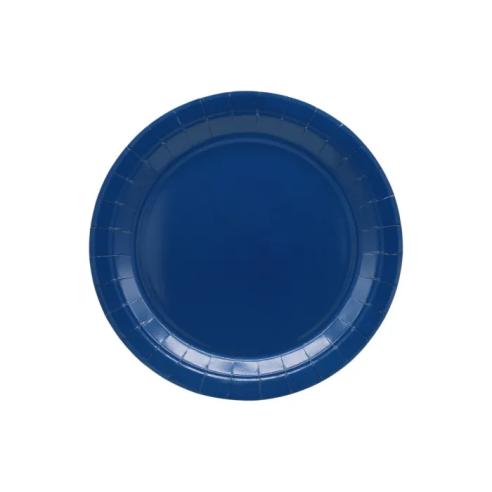 Piatti Carta Monouso 18 cm Blu Navy Qui Party - 15 Pezzi