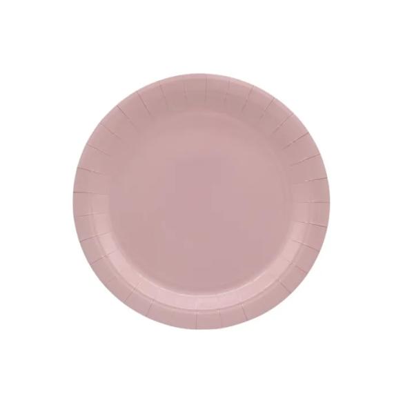 Piatti Carta Monouso Qui Party 18 cm Rosato - 15 Pezzi | Feste & Eventi