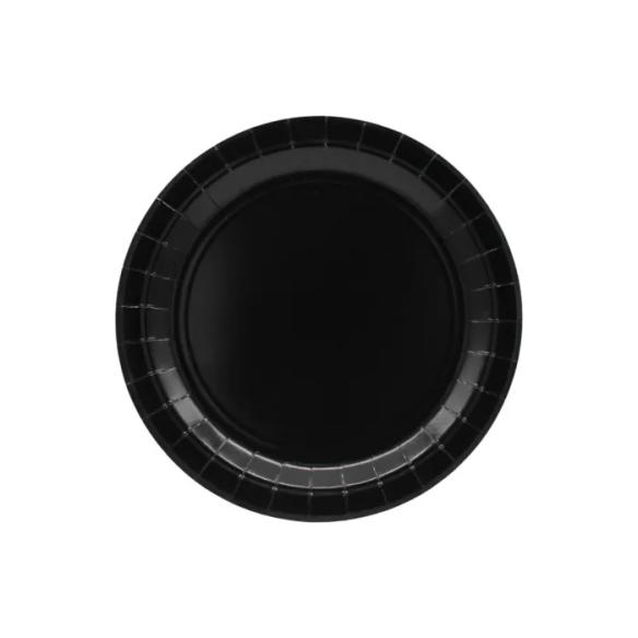 Piatti Carta Monouso Neri Qui Party 18cm - 15 Pezzi | Eventi & Feste
