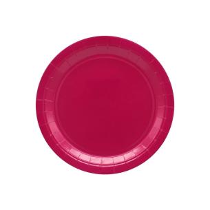 Piatti Carta Monouso Qui Party 18cm Magenta 15pz - Feste Eco