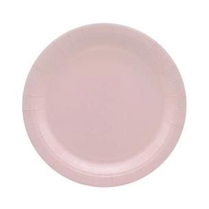 Piatti Carta Rosa Chiaro 24cm Qui Party - 15 pz | Feste