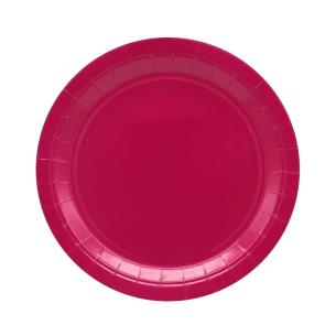 Qui Party Piatti Carta Monouso 24cm Magenta - 15 Pezzi