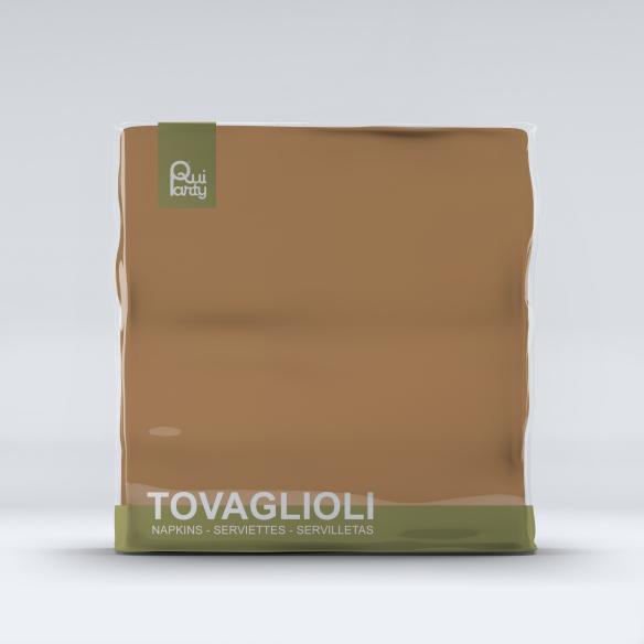 Tovaglioli Qui Party Moka 33x33 cm - 40 pz | Monouso