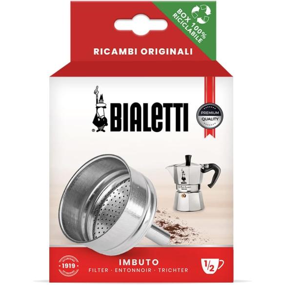 Imbuto Ricambio Originale Bialetti Mokina 1/2 Tazza | Alluminio
