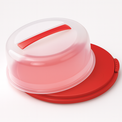 Portatorta GRAZIANO con Coperchio Ø34cm | Trasporto Sicuro Dolci