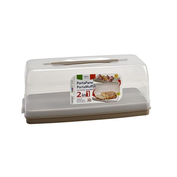 Portapane Portamuffin 2-in-1 Lega - Conservazione Fresca e Sicura