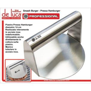 Pressa Hamburger De Luca Inox Ø 14 cm - Qualità Professionale