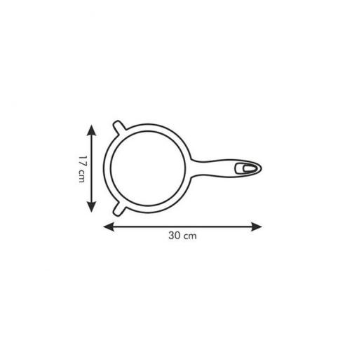 Tescoma Colino PRESTO 17 cm Rosso - Acciaio Inox