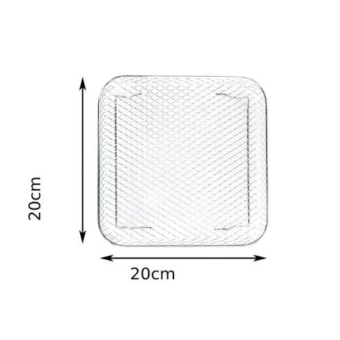 De Luca Griglia Cestello Quadrata 20cm Inox per Friggitrice ad Aria