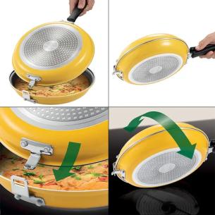 Tescoma i-Presto Padella Doppia Girafrittata Induzione ø 26 cm 2