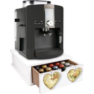 Cassetto Porta Cialde Lupia Rose Heart | 27x33x11 cm | Legno