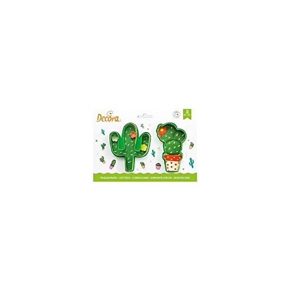 SET 2 TAGLIAPASTA CACTUS IN PLASTICA 9 X H 2,2 CM