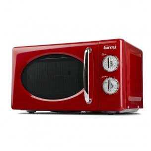 Girmi - FM21 Forno Elettrico a Microonde con Grill Vintage Rosso