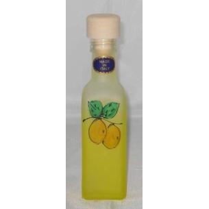 Bottiglia quadra satinata gialla per limoncello 100cc.