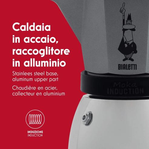 Moka Induction Red 6 Tz | Salernocasalinghi