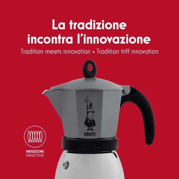 Moka Induction Red 6 Tz | Salernocasalinghi