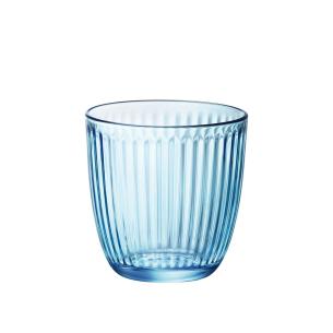 Bormioli - Bicchiere Vetro Acqua set 6 pz Infinity Color Blu