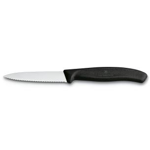 Victorinox - Wavy paring knife for vegetables 8 cm black