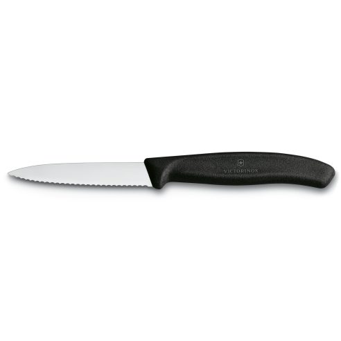 Victorinox - Wavy paring knife for vegetables 8 cm black