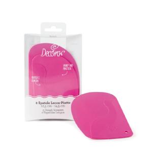 CF 2 SPATOLE LECCAPIATTO IN PLASTICA MAGENTA 12,5 E 14,5 CM