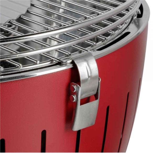 Lotusgrill - Barbecue a Carbone senza Fumo XL New Rosso
