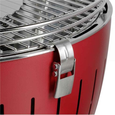 Lotusgrill - Barbecue a Carbone senza Fumo XL New Rosso
