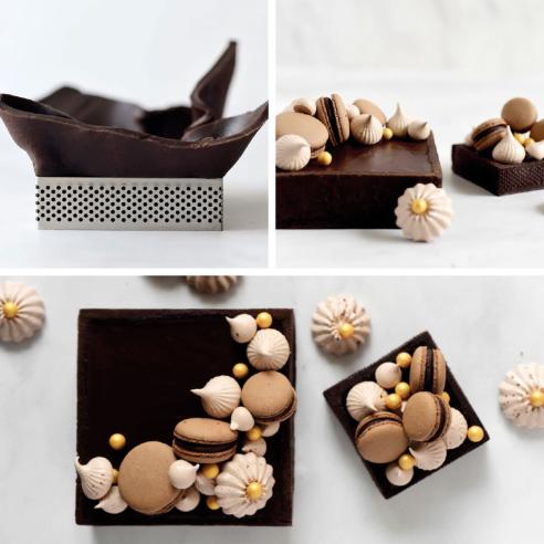 Decora - Forma Quadra Microforata in Acciaio Inox 20x20x3.5h cm