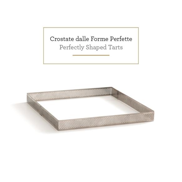 Decora - Forma Quadra Microforata in Acciaio Inox 20x20x3.5h cm