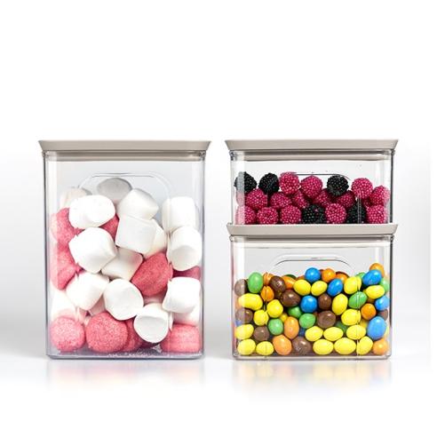 Stefanplast - Barattolo Rettangolare Tortora 1,2lt Tosca