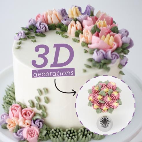 Beccuccio  Decora - Cornetto Sac a Poche  Blisterato Margherita n. 31