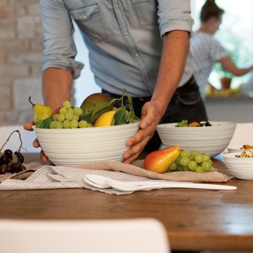 Insalatiera  Guzzini - CiotolaContenitore L Tierra Bianco Latte 25 cm