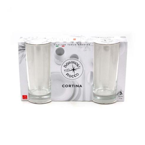 Bormioli - Bicchiere Vetro Cortina 28 cl da 3 Pz