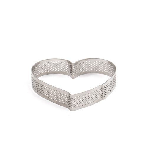 Decora - Sagoma Microforata Cuore 10x9x2 cm Inox
