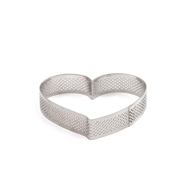 Decora - Sagoma Microforata Cuore 10x9x2 cm Inox